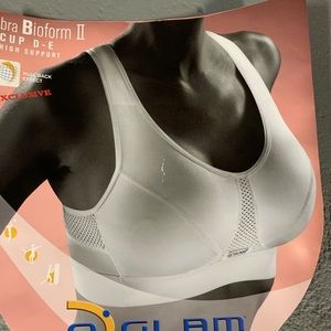 Black sport bra Small D-E cup